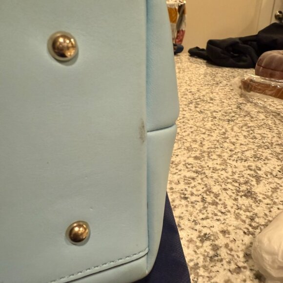 Dooney & Bourke Light Blue Leather Handbag - Picture 10 of 15